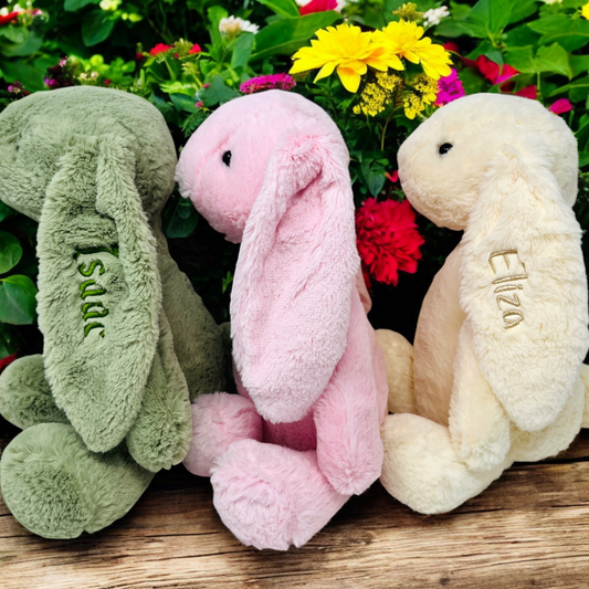 Embroidered Easter Bunny Plush