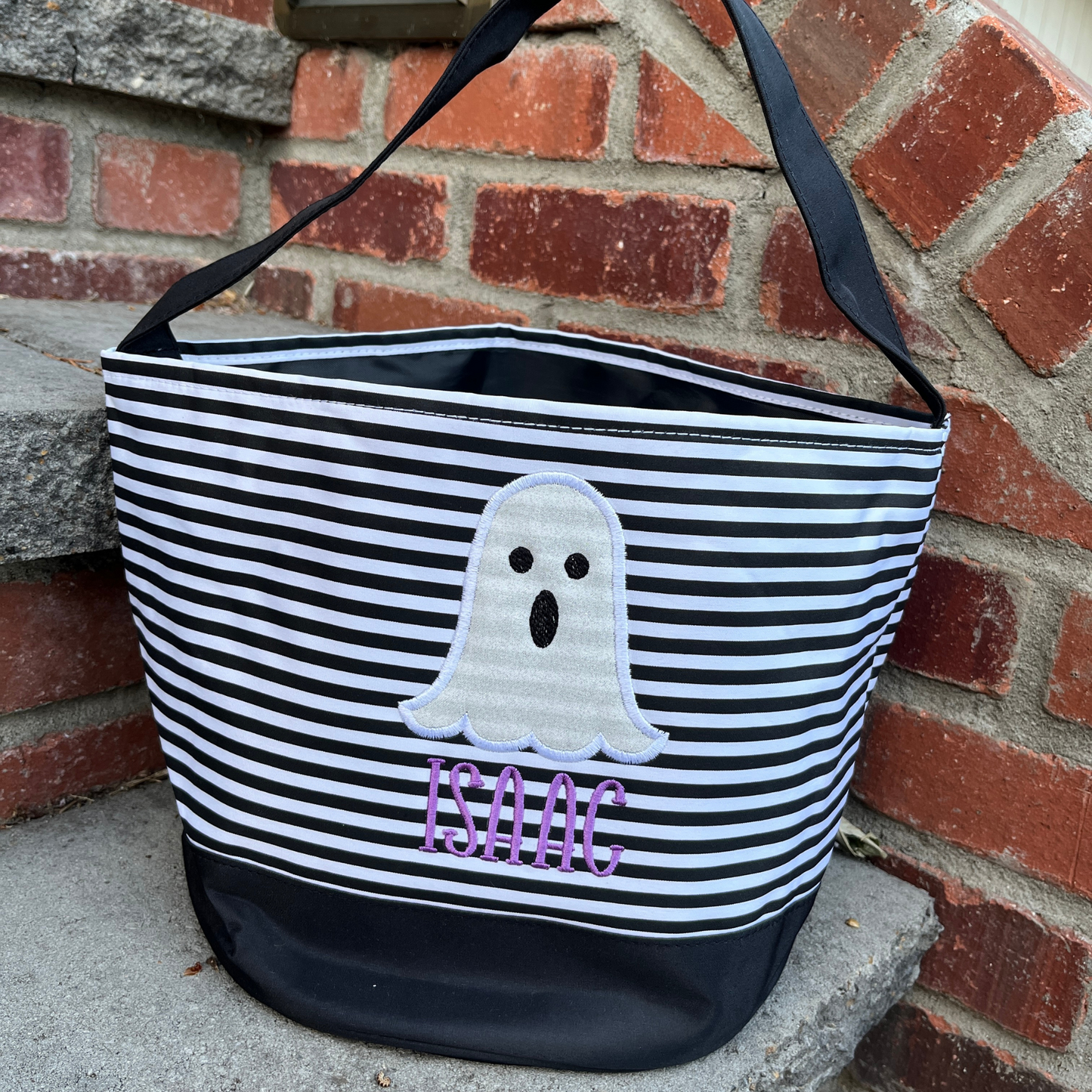 Embroidered Halloween Basket
