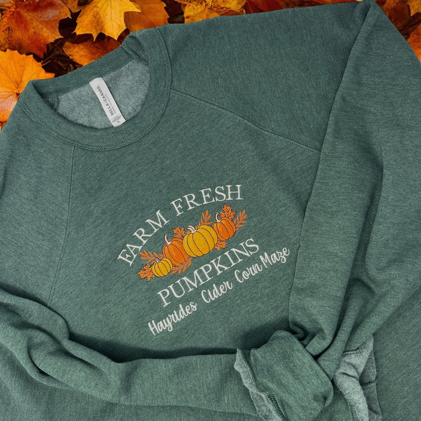 Farm Fresh Pumpkin Crewneck Sweatshirt