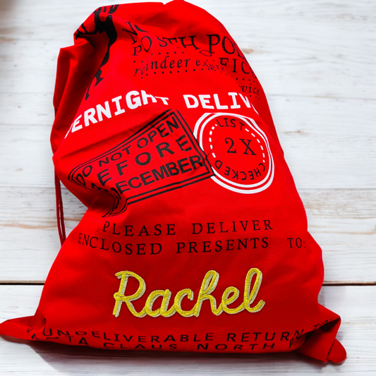 Personalized Embroidered Santa Sacks