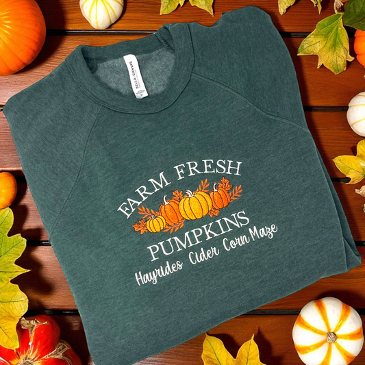 Farm Fresh Pumpkin Crewneck Sweatshirt