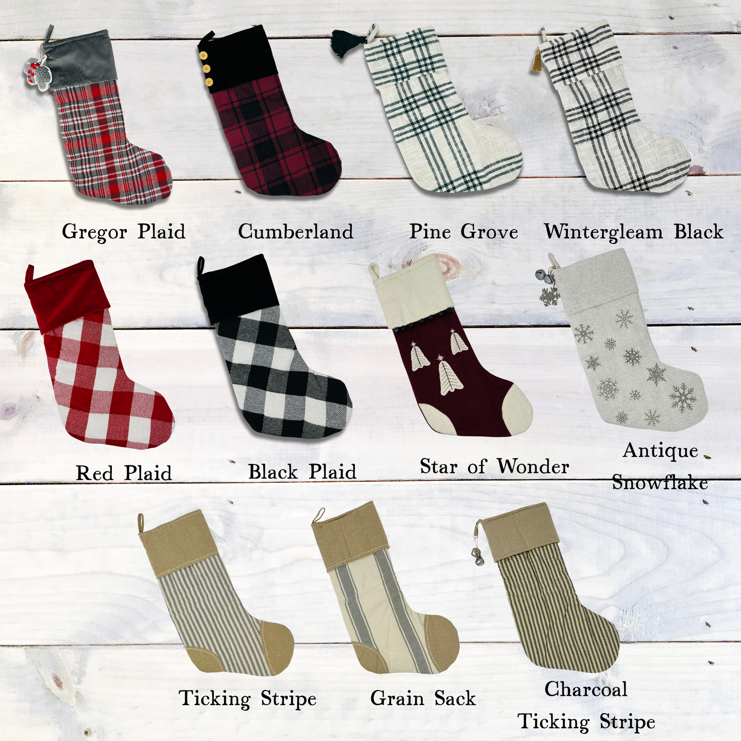 Personalized Rustic Christmas Stocking