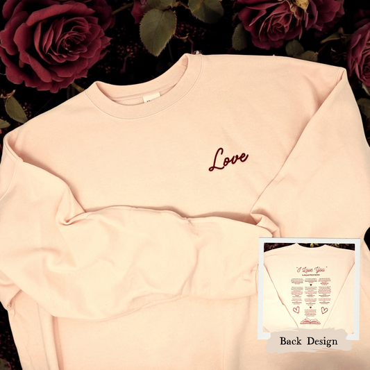 I Love You in Banned Book Quotes Crewneck